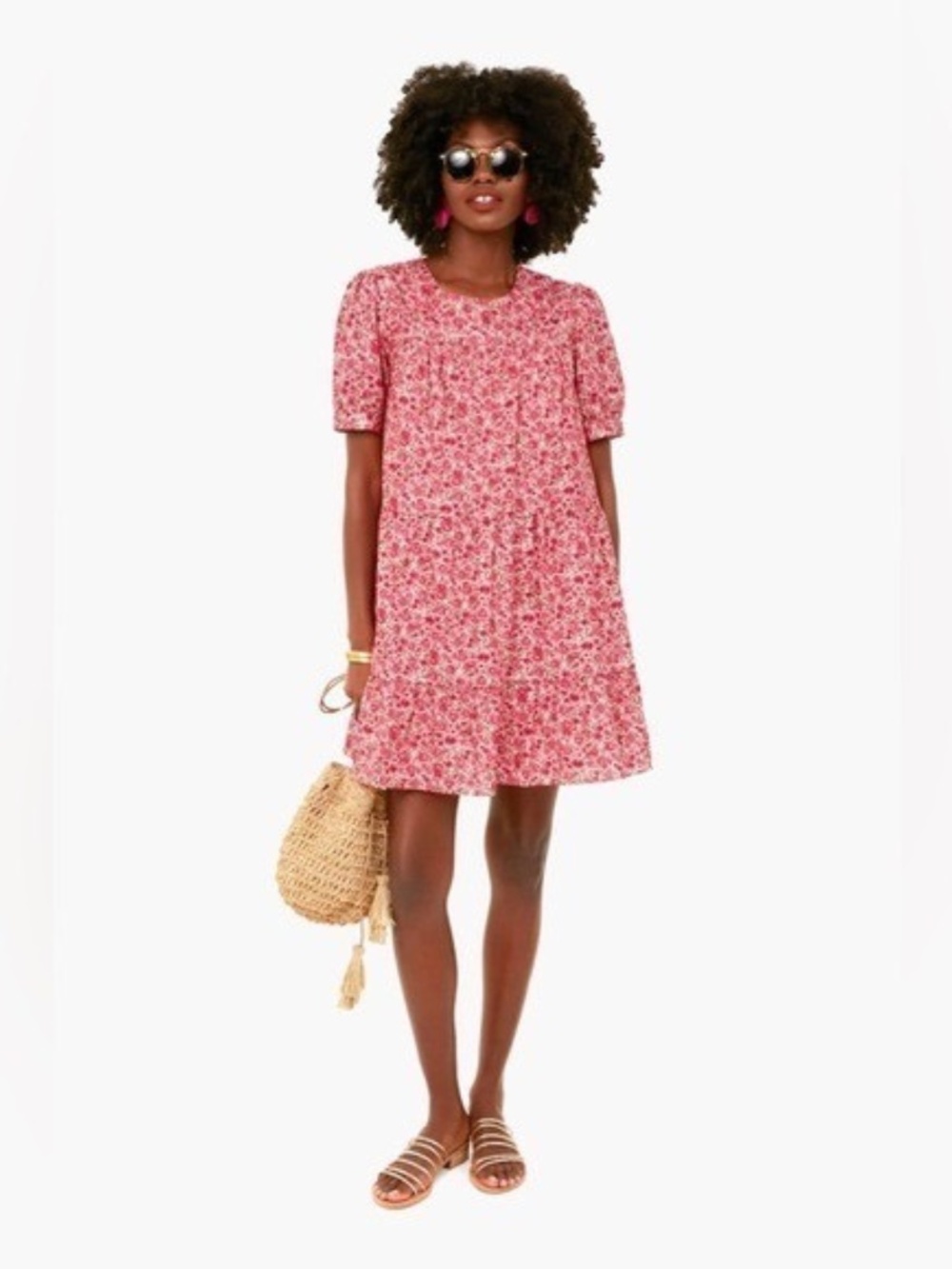 Tuckernuck Hyacinth House Quinn Dress A-Line Mini Floral Pink XS